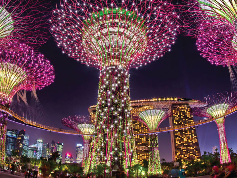 Twin Conservatories & Free Gardens by the Bay Transfer Shuttle